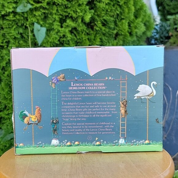 Lenox Heirloom China Bears 3 pieces Child Set Dish in a box - Picture 10 of 14